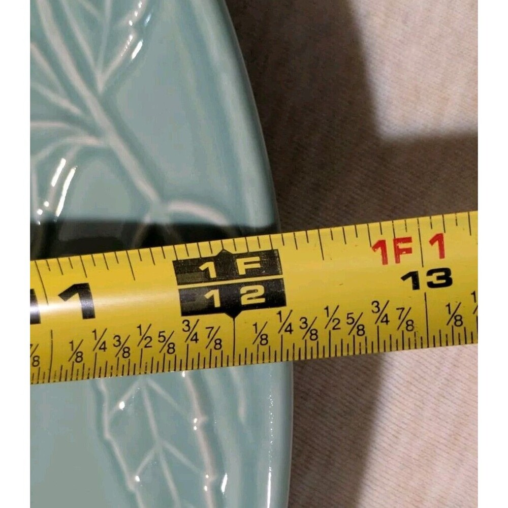 Savoir Vivre Fruit Promenade Celadon MF003 Chop Plate 12.25" Round Platter EUC - Picture 7 of 7